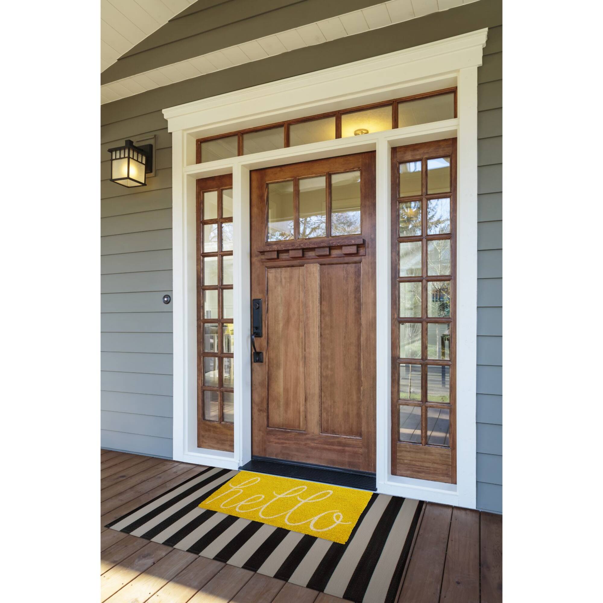 DII® Yellow Hello Doormat